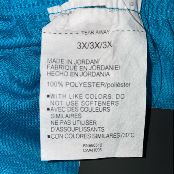 NWT Under Armour 3X Plus Size Loose Fit Shorts Teal Blue - Picture 4 of 6